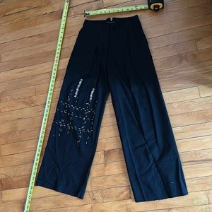 Marithé + Francois Girbaud pants high waist embroidered